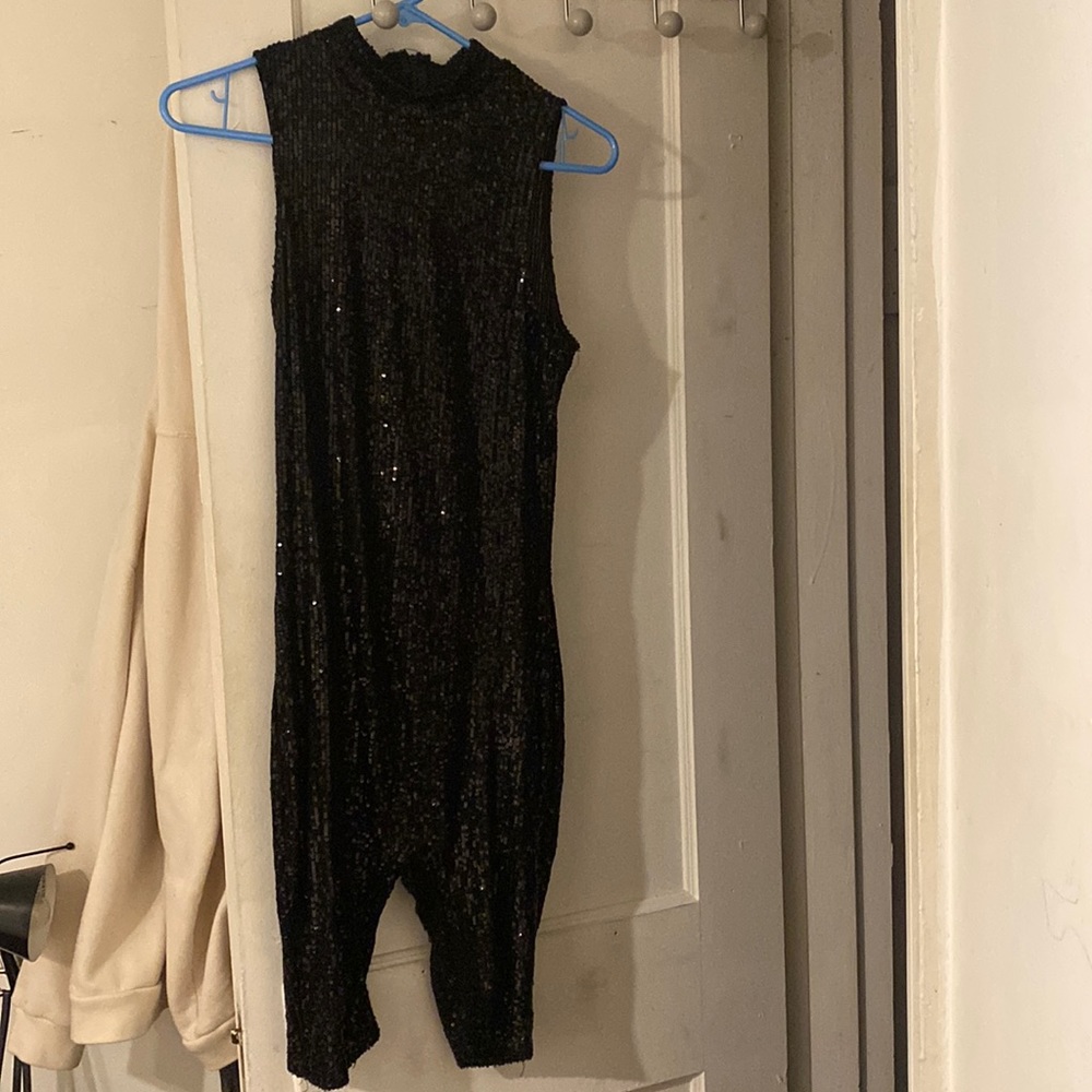 Dressy glitter romper/jumpsuit